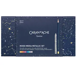 Caran d’Ache Special Edition Cosmic Blue Mixed Media Set